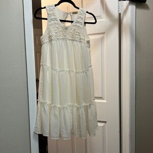 Wrangler Cream Sleeveless V-Neck Sundress
